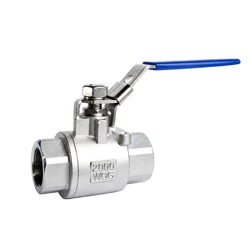 လော့ခ်ချကိရိယာနှင့်အတူ 2PC Ball Valve 2000WOG